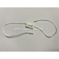 Plastic strung merchandise tags